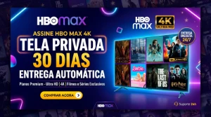HBO MAX 4K - Tela privada por 30 dias + Automático - Assinaturas e Premium