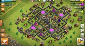 CV 9 90% Full + 2900 Gemas + Troca de nome - Clash of Clans