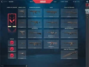 VENDO 2 CONTAS VALORANT COM VARIAS SKINS!!!