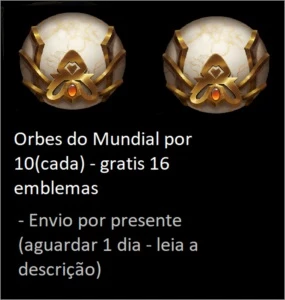 Compre orbes do mundial - League of Legends LOL