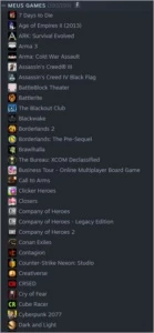 Vendo conta da steam 192 games títulos grandes
