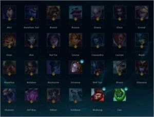Conta de lol plat v quase full champ e +50 skins - League of Legends