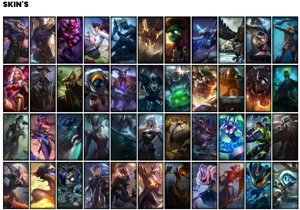 Conta bronze 1 com 150 Champs e 171 Skins - League of Legends LOL