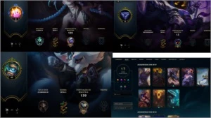 3 contas de lol, uma platina e as outras duas lv 30 e lv 40 - League of Legends
