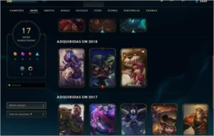 3 contas de lol, uma platina e as outras duas lv 30 e lv 40 - League of Legends