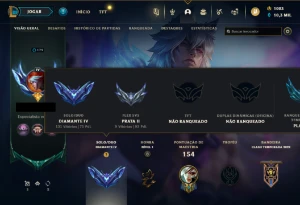 Conta Valorant Ascendente 1 - 16 Skins e Lol D4 com 83 skins