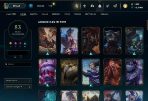 Conta Valorant Ascendente 1 - 16 Skins e Lol D4 com 83 skins