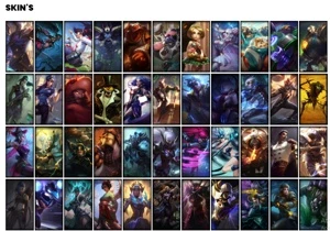 Conta unranked com 144 Champs e 91 Skins - League of Legends LOL