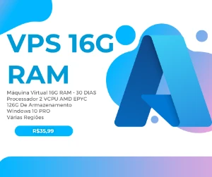 VPS Azure 16G RAM - 30 Dias - Outros