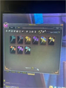 2 contas wow shadownlands spectral armas lendarias - Blizzard