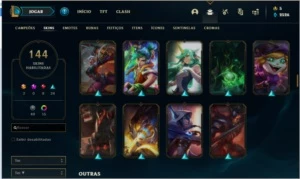 Conta Prata 2 144 skins - League of Legends LOL