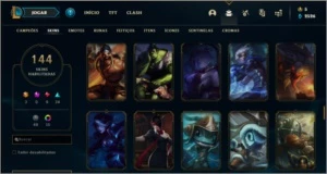 Conta Prata 2 144 skins - League of Legends LOL