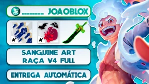 🩸 Blox Fruits > Sanguine Art + Raça V4 Full Aleatória 🎁 - Roblox