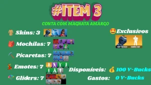 Contas Fortnite | Várias Skins | V-bucks Gastos |Skins Raras