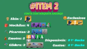 Contas Fortnite | Várias Skins | V-bucks Gastos |Skins Raras
