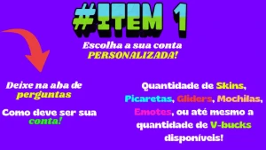 Contas Fortnite | Várias Skins | V-bucks Gastos |Skins Raras