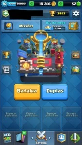 Conta Cv10 11600 gemas cc7+conta do clash royale arena 12 - Clash of Clans