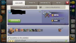 Conta Cv10 11600 gemas cc7+conta do clash royale arena 12 - Clash of Clans