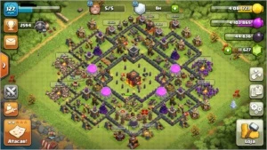 Conta Cv10 11600 gemas cc7+conta do clash royale arena 12 - Clash of Clans