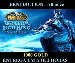 Gold - WoW Wotlk Classic - Benediction - 1000g - Blizzard