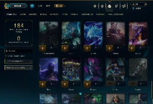 Unranked com 55 Champs e 16 Skins - League of Legends LOL