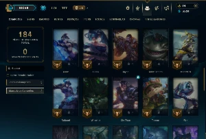 Unranked com 55 Champs e 16 Skins - League of Legends LOL