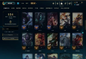 Unranked com 55 Champs e 16 Skins - League of Legends LOL