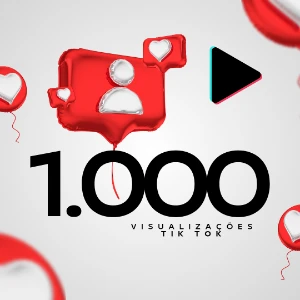 1k Visualizações Tik Tok - Redes Sociais