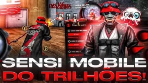 Free Fire Sensibilidade Mobile igual Regedit/Emulador att