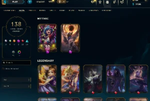 Conta de LoL BR • LVL 535 • Full Champs • 135+ Skins - League of Legends