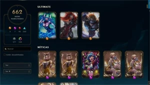 Vendo ACC 700 SKINS!! - League of Legends LOL