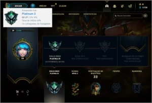 Conta platina 3 sem email verificado com 4 skins e 28 champs - League of Legends LOL
