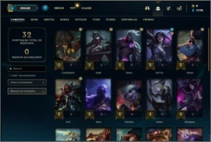 Conta platina 3 sem email verificado com 4 skins e 28 champs - League of Legends LOL