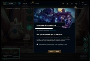 Conta platina 3 sem email verificado com 4 skins e 28 champs - League of Legends LOL