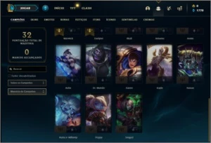 Conta platina 3 sem email verificado com 4 skins e 28 champs - League of Legends LOL