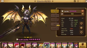 Conta Summoners War - Lucifer