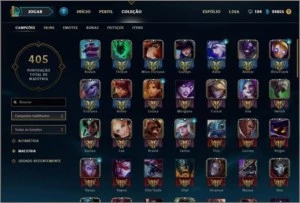 Conta League of Legends varias skins muitos champs Platina V LOL
