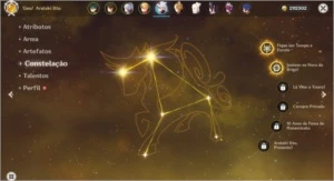 Conta AR 46 + Itto, Ayaka, Xiao e Zhongli + Benção da Lua - Genshin Impact