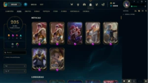 Conta Ouro 3 205 Skins - League of Legends LOL