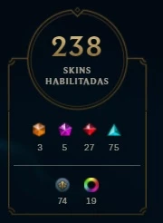 Conta de lol muito barata com 238 skin todos champs - League of Legends