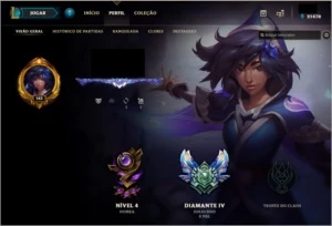 Conta de LOL - Diamante 4, 189 skins - League of Legends