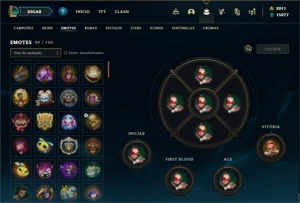 Conta Unranked com TODOS os champs e 226 Skins + 60 Cromas - League of Legends LOL