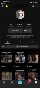Conta TikTok +420K (Muito Engajada) - Redes Sociais