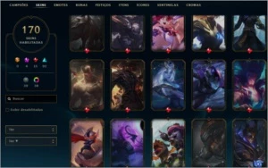 Conta League of Legends / D4 /Last season Master 300LP. LOL