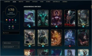 Conta League of Legends / D4 /Last season Master 300LP. LOL