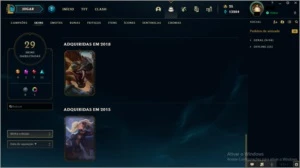 CONTA Platina 2 COM 13K DE EA e 2K DE ESSÊNCIA LARANJA - League of Legends LOL