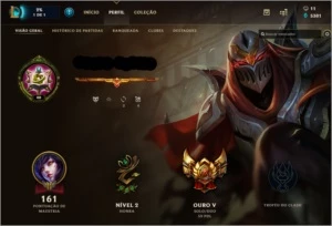 Conta Ouro 5 - League of Legends LOL