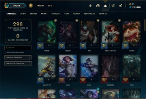Conta prata 2 com 75 Champs e 120 Skins ( MAIN ADC ) - League of Legends LOL