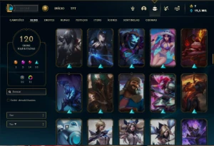Conta prata 2 com 75 Champs e 120 Skins ( MAIN ADC ) - League of Legends LOL