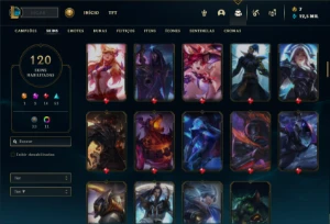 Conta prata 2 com 75 Champs e 120 Skins ( MAIN ADC ) - League of Legends LOL